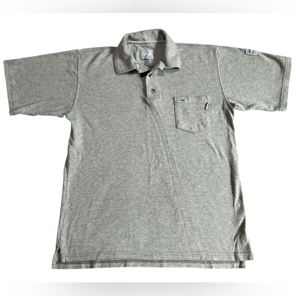 TYNDALE Men’s ArcRated/Flame Resistant CAL 10/CAT 2large gray short sleeve shirt